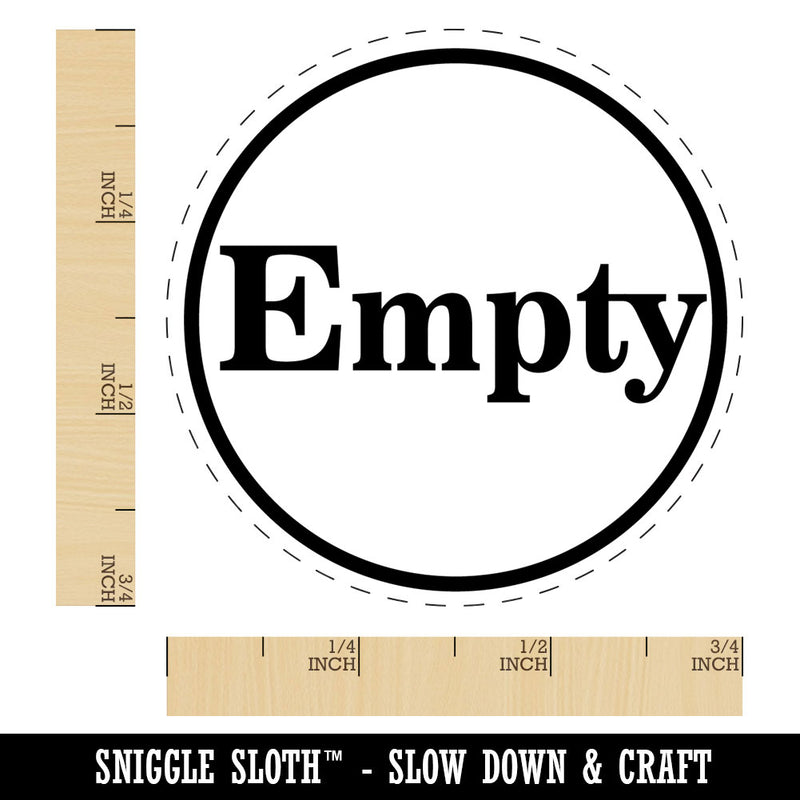 Empty Indicator Status Circle Rubber Stamp for Stamping Crafting Planners
