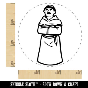 Friar Brother Medieval Monk Church Christian Monestary Rubber Stamp for Stamping