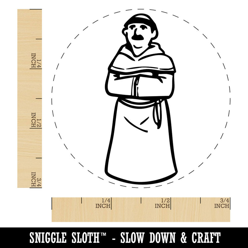 Friar Brother Medieval Monk Church Christian Monestary Rubber Stamp for Stamping