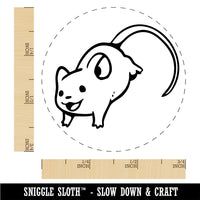 Happy Leaping Mouse Rodent Gerbil Rubber Stamp for Stamping Crafting Planners