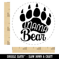 Mama Bear Mother's Day Paw Family Rubber Stamp for Stamping Crafting Planners