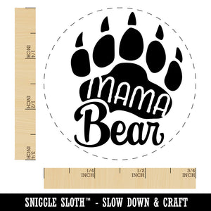 Mama Bear Mother's Day Paw Family Rubber Stamp for Stamping Crafting Planners