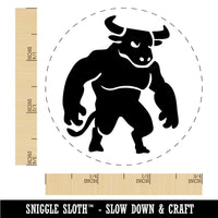 Minotaur Mythical Man Bull Creature Rubber Stamp for Stamping Crafting Planners