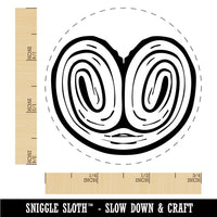 Palmier Palmera French Puff Pastry Cookie Rubber Stamp for Stamping Crafting