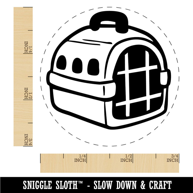Pet Carrier Animal Cage Dog Cat Rubber Stamp for Stamping Crafting Planners