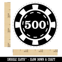 Poker Chip Blackjack Card Games Deck Texas Holdem Rubber Stamp for Stamping