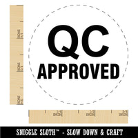 QC Approved Quality Control Manufacturing Label Rubber Stamp for Stamping