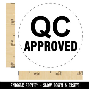 QC Approved Quality Control Manufacturing Label Rubber Stamp for Stamping