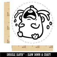 Sad Crying Bawling Gerbil Hamster Rodent Critter Pet Rubber Stamp for Stamping