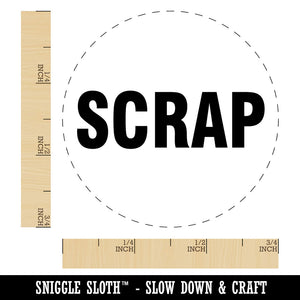 Scrap Production Inventory Management Manufacturing Label Rubber Stamp