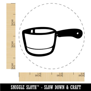 Small Cooking Pot Sauce Pan Rubber Stamp for Stamping Crafting Planners