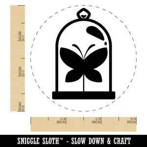 Taxidery Butterfly In Glass Case Rubber Stamp for Stamping Crafting Planners