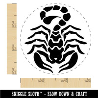 Tribal Scorpion Ready to Strike Rubber Stamp for Stamping Crafting Planners