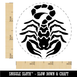 Tribal Scorpion Ready to Strike Rubber Stamp for Stamping Crafting Planners