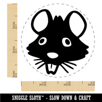Ugly Rat Head Vermin Pest Cartoon Rubber Stamp for Stamping Crafting Planners