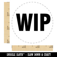 WIP Work In Progress Inventory Management Manufacturing Label Rubber Stamp