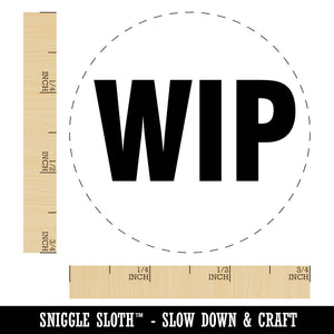 WIP Work In Progress Inventory Management Manufacturing Label Rubber Stamp