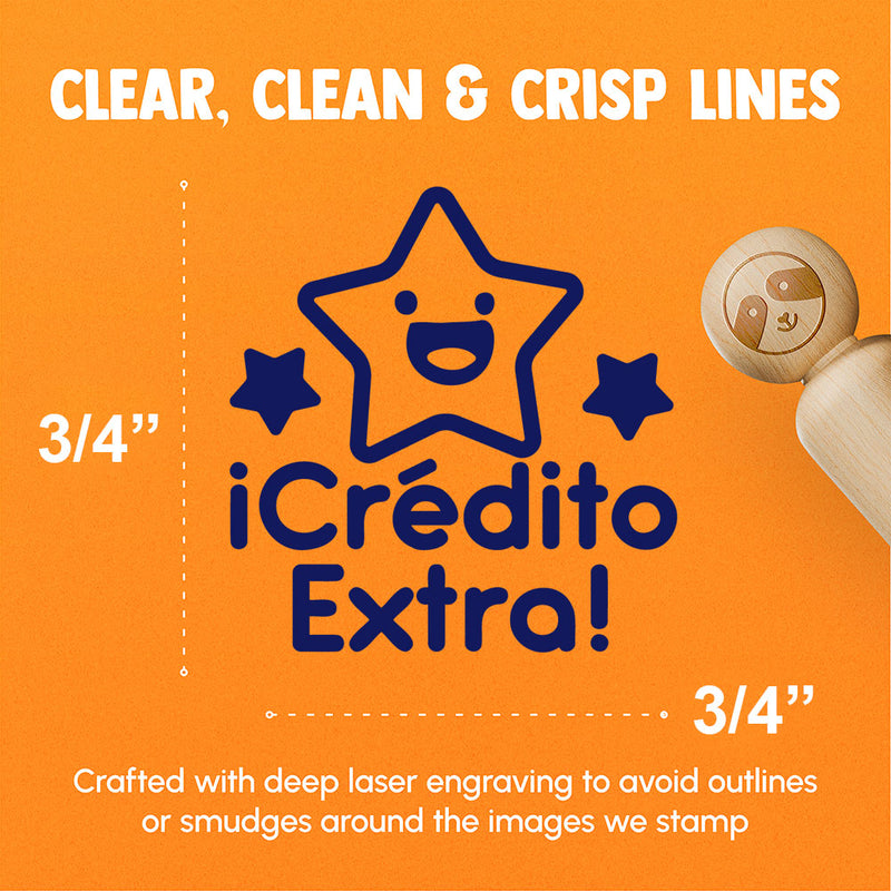 Credito Extra Credit Star School Student Rubber Stamp for Stamping Crafting Planners