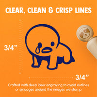 Crying Despair Sad Emote Rubber Stamp for Stamping Crafting Planners