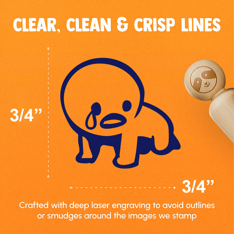 Crying Despair Sad Emote Rubber Stamp for Stamping Crafting Planners