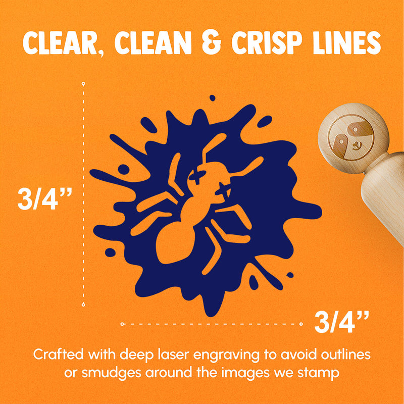 Dead Bug Squished Splatter Ant Insect Rubber Stamp for Stamping Crafting Planners