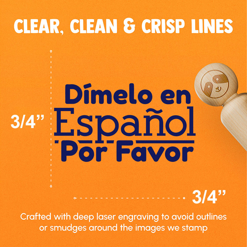 Dimelo en Espanol Por Favor In Spanish Please Teacher Stamp Rubber Stamp for Stamping Crafting Planners