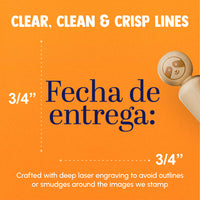 Fecha de Entrega Due Date Class School Homework Rubber Stamp for Stamping Crafting Planners