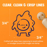 Fried Egg Kawaii Cute Sunny Side Up Rubber Stamp for Stamping Crafting Planners