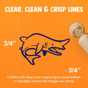 Goblin Shark Ugly Fish Rubber Stamp for Stamping Crafting Planners