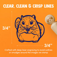 Japanese Dwarf Flying Squirrel Cute Rodent Rubber Stamp for Stamping Crafting Planners