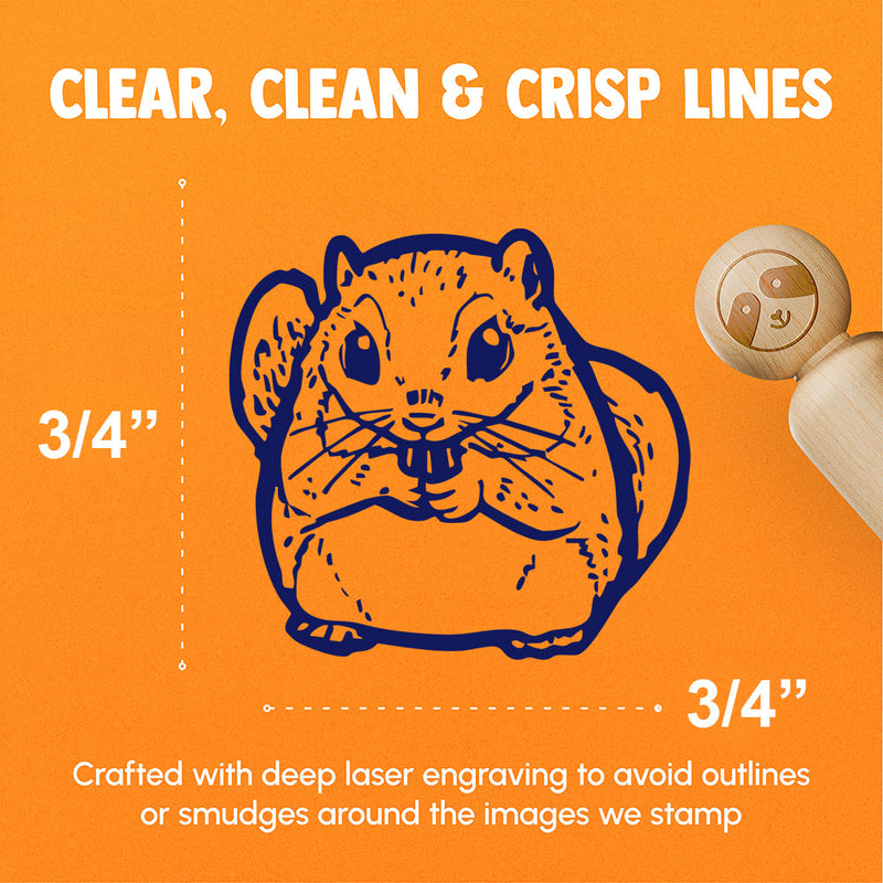 Japanese Dwarf Flying Squirrel Cute Rodent Rubber Stamp for Stamping Crafting Planners