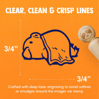 Laying Pig in a Blanket Port Funny Pork Rubber Stamp for Stamping Crafting Planners