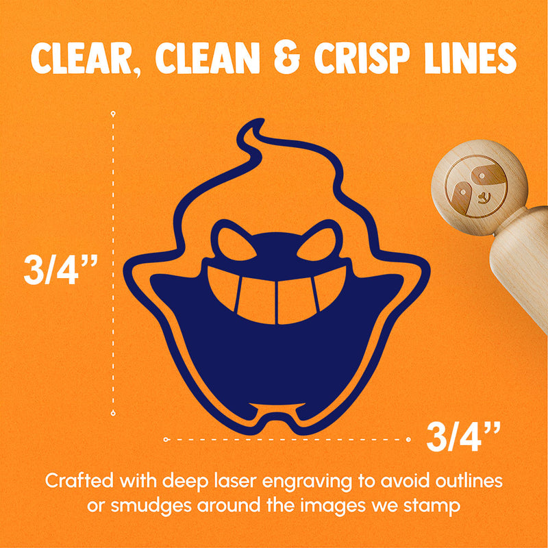 Mischievous Ghost Spirit Phantasm Sprite Rubber Stamp for Stamping Crafting Planners