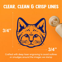 Realistic Sand Cat Feline Rubber Stamp for Stamping Crafting Planners