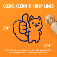 Thumbs Up Squirrel Silly Cute Funny Rubber Stamp for Stamping Crafting Planners