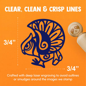 Tribal Owl Southwest Art Native American Bird Rubber Stamp for Stamping Crafting Planners