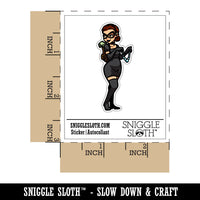 Water Bottle Sticker Set Cat Burglar Thief Woman Stealing Necklace Cute Waterproof Vinyl Stickers Pack Decal, Skateboard, Laptop, Car, Window, Bumper - 5 Pack