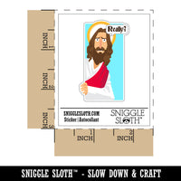 Water Bottle Sticker Set Disappointed Jesus Really Questioning Funny Cute Waterproof Vinyl Stickers Pack Decal, Skateboard, Laptop, Car, Window, Bumper - 5 Pack