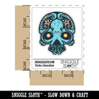 Water Bottle Sticker Set Octopus Skull Nautical Tentacles Cute Waterproof Vinyl Stickers Pack Decal, Skateboard, Laptop, Car, Window, Bumper - 5 Pack