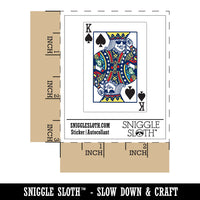 Water Bottle Sticker Set Playing Card King Of Spades Sunglasses Money Cute Waterproof Vinyl Stickers Pack Decal, Skateboard, Laptop, Car, Window, Bumper - 5 Pack