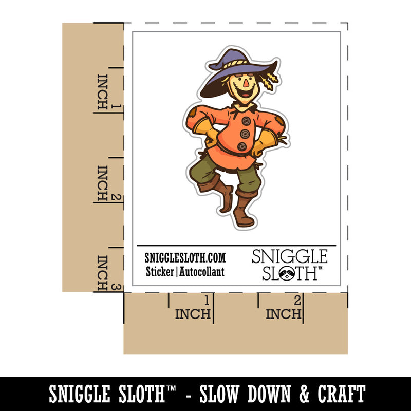 Water Bottle Sticker Set Silly Dancing Scarecrow Man Cute Waterproof Vinyl Stickers Pack Decal, Skateboard, Laptop, Car, Window, Bumper - 5 Pack