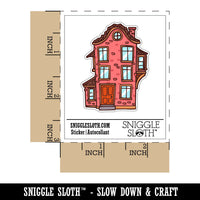 Water Bottle Sticker Set Tall Skinny Brick House Home Cute Waterproof Vinyl Stickers Pack Decal, Skateboard, Laptop, Car, Window, Bumper - 5 Pack