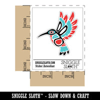 Water Bottle Sticker Set Native American Tribal Hummingbird Totem Cute Waterproof Vinyl Stickers Pack Decal, Skateboard, Laptop, Car, Window, Bumper - 5 Pack