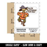 Water Bottle Sticker Set You're Outstanding In Your Field Scarecrow Cute Waterproof Vinyl Stickers Pack Decal, Skateboard, Laptop, Car, Window, Bumper - 5 Pack