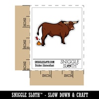 Bull Crap Cow Poop Funny Waterproof Vinyl Phone Tablet Laptop Water Bottle Car Window Bumper Decal Sticker Set - 5 Pack