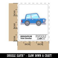 Cartoon Car Sedan Side View Waterproof Vinyl Phone Tablet Laptop Water Bottle Car Window Bumper Decal Sticker Set - 5 Pack