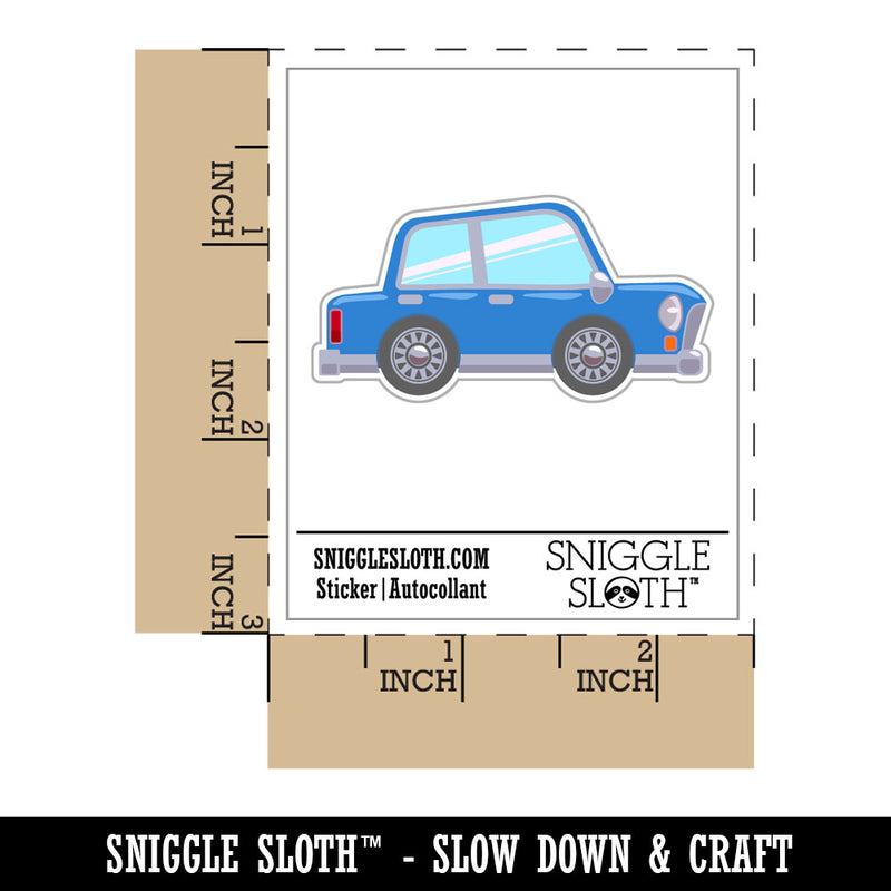 Cartoon Car Sedan Side View Waterproof Vinyl Phone Tablet Laptop Water Bottle Car Window Bumper Decal Sticker Set - 5 Pack