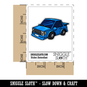 Cartoon Street Racing Car Waterproof Vinyl Phone Tablet Laptop Water Bottle Car Window Bumper Decal Sticker Set - 5 Pack