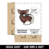 Coffee Bat Mug Sleep What's That Waterproof Vinyl Phone Tablet Laptop Water Bottle Car Window Bumper Decal Sticker Set - 5 Pack