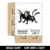 Cute Cartoon Cricket Bug Insect Waterproof Vinyl Phone Tablet Laptop Water Bottle Car Window Bumper Decal Sticker Set - 5 Pack